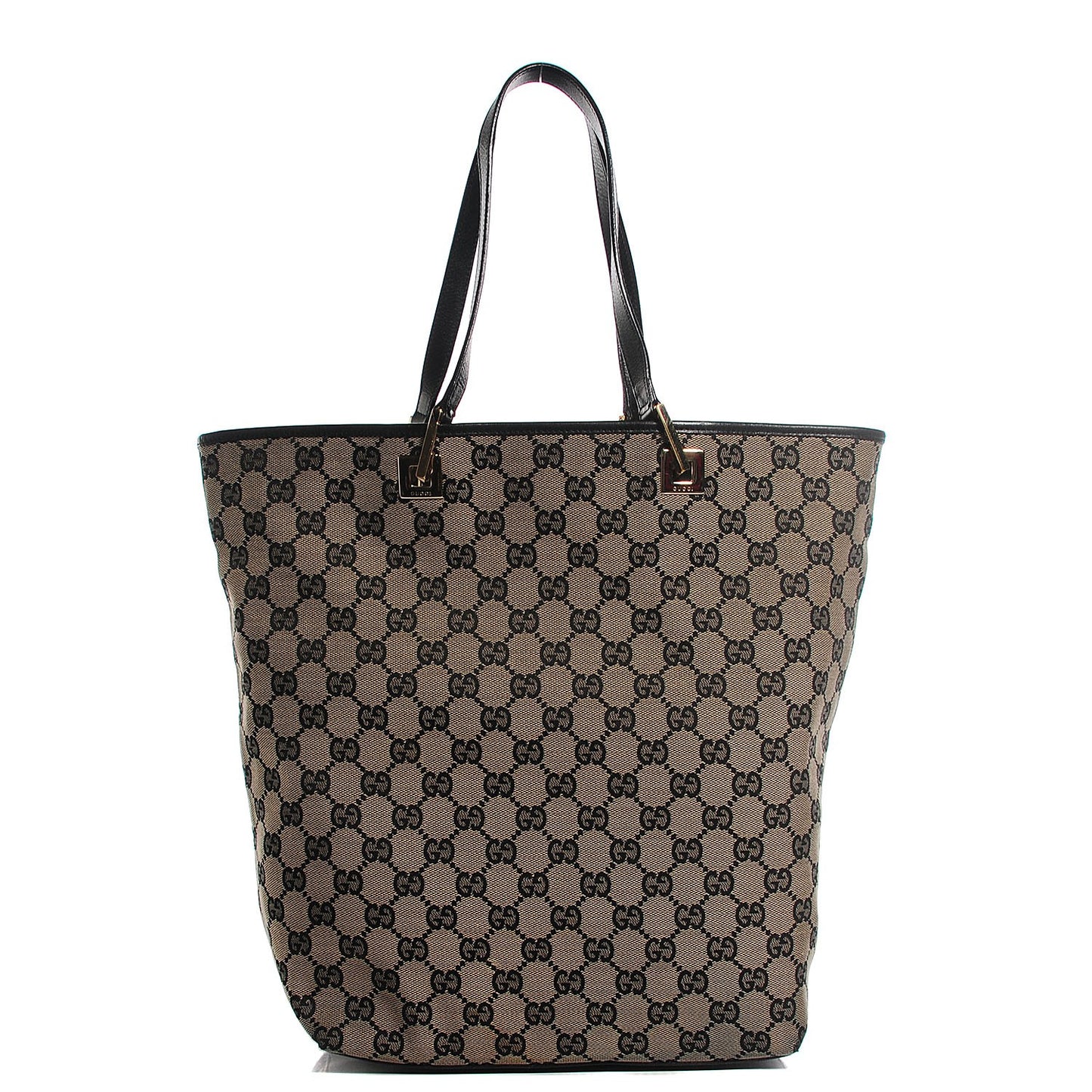 Monogram Canvas Medium Tote Black