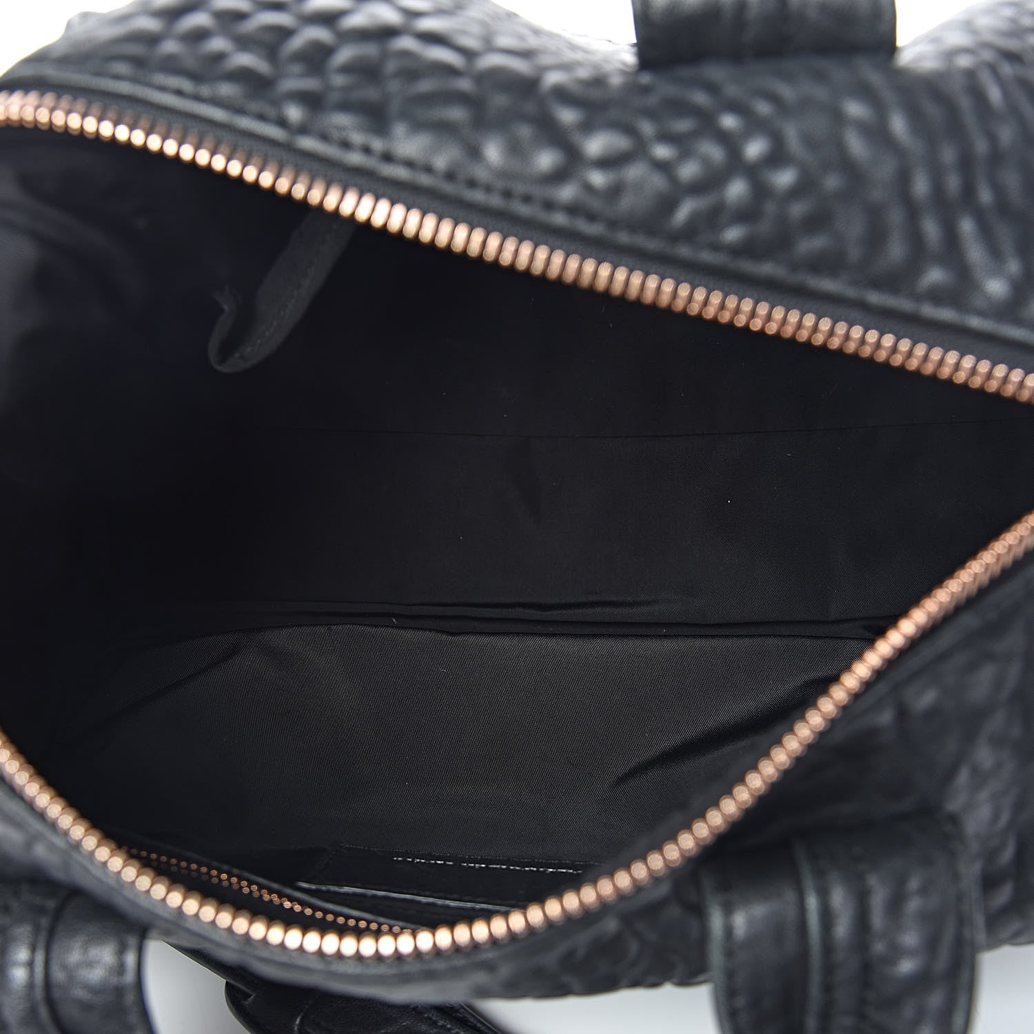 Alexander Wang Pebbled Lambskin Rocco Black Rose Gold Hardware 5 of 9