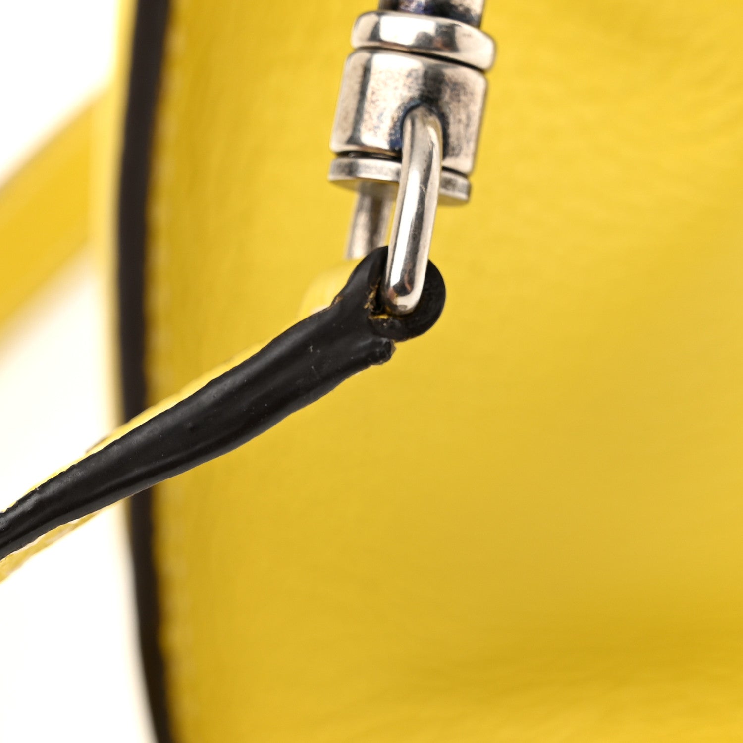 Celine Drummed Calfskin Nano Luggage Citron 12 of 13