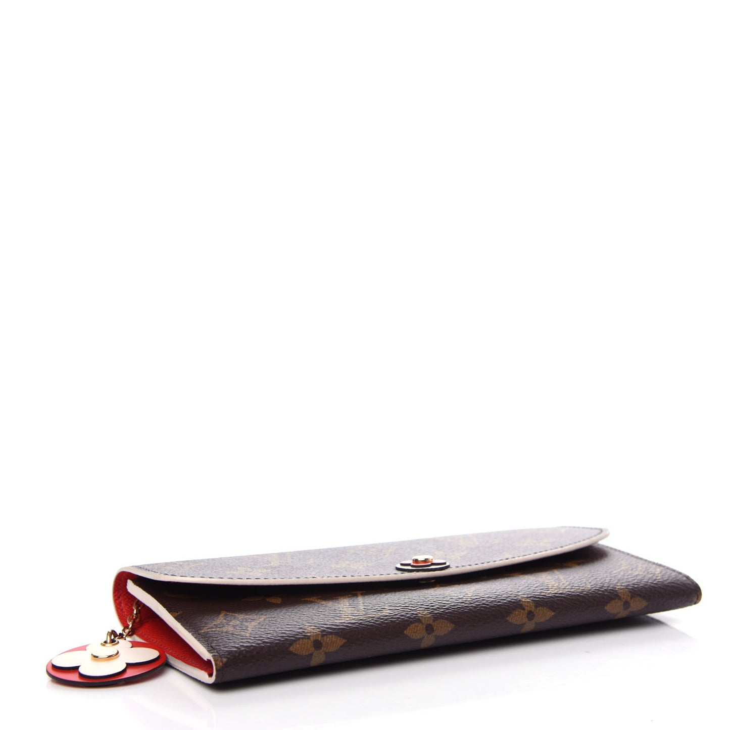 Monogram Bloom Flower Emilie Wallet Coquelicot