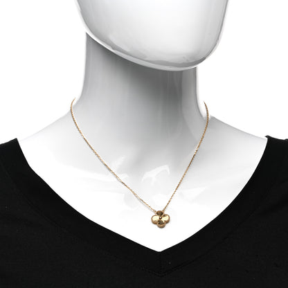 Van Cleef & Arpels 18K Yellow Gold Guilloche Vintage Alhambra Pendant Necklace 2 of 6