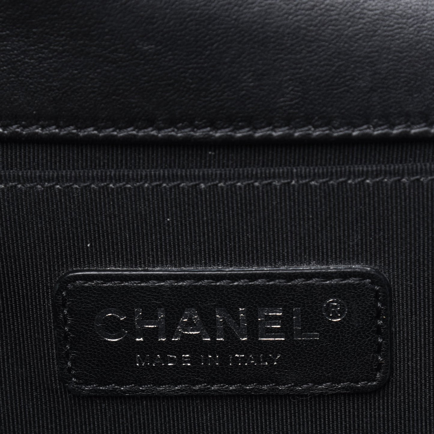 Lambskin Quilted Medium Boy Flap Black