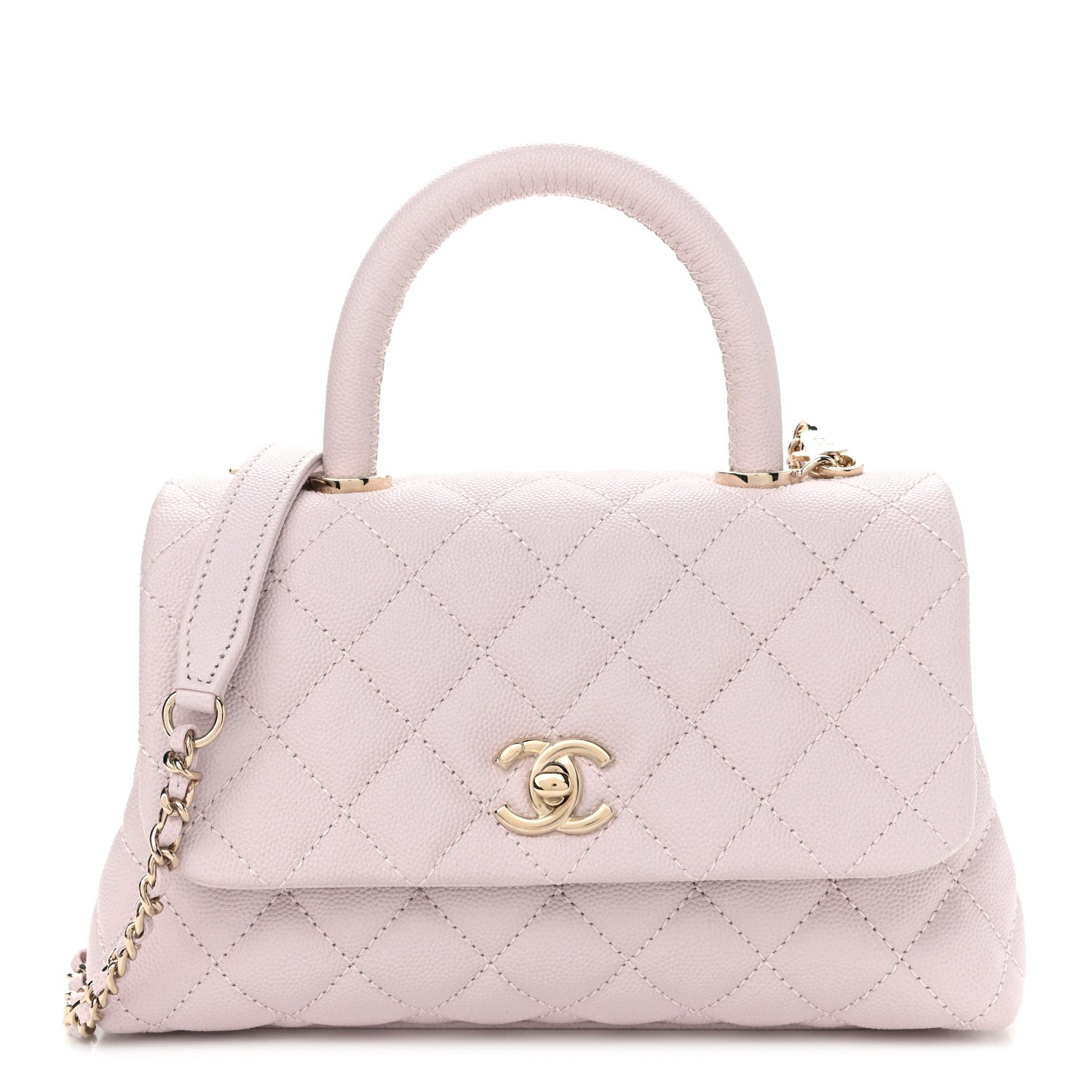 Chanel Caviar Quilted Mini Coco Handle Flap Lilas Lilac 1 of 9
