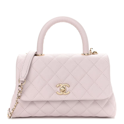 Chanel Caviar Quilted Mini Coco Handle Flap Lilas Lilac 1 of 9