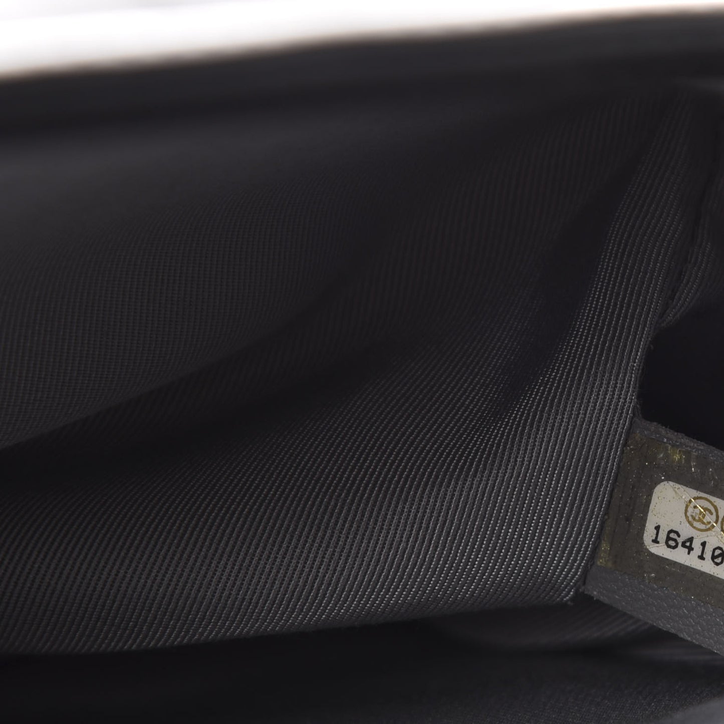 Glazed Calfskin Large Boy Flap Black