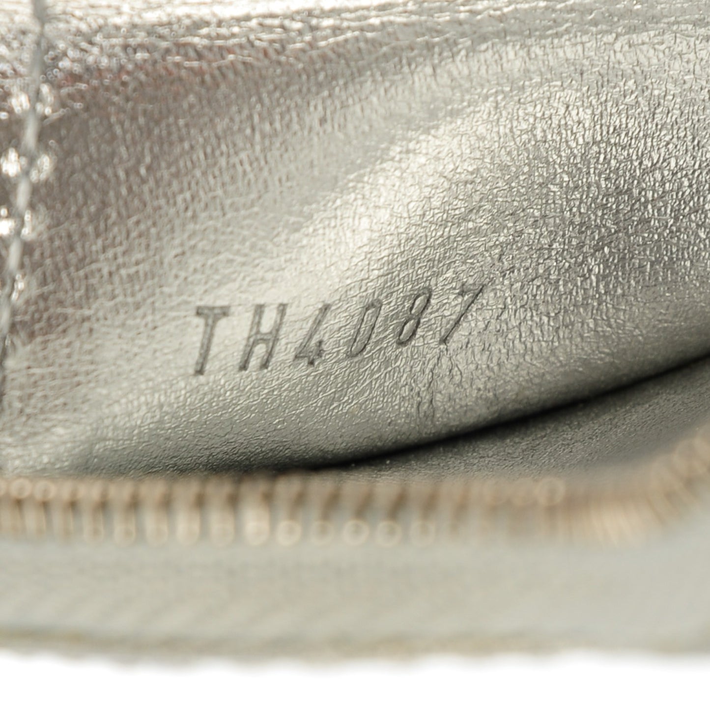 Monogram Miroir Heart Coin Purse Silver