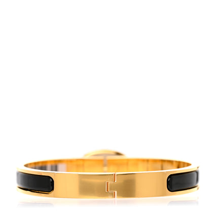 Hermes Enamel Mini Clic Chaine d'Ancre Bracelet PM Black 3 of 7