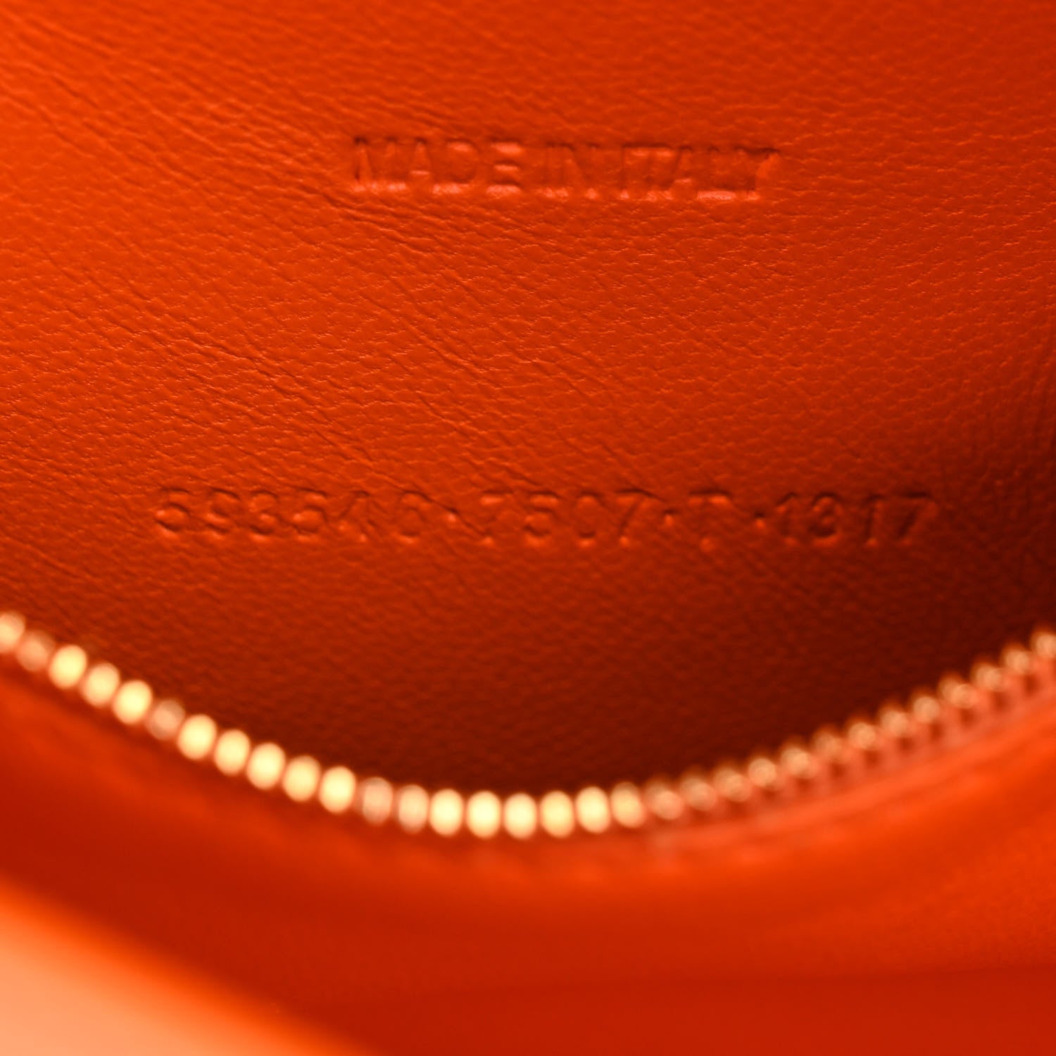 Balenciaga Shiny Calfskin Crocodile Embossed Small Hourglass Top Handle Bag Orange 7 of 10