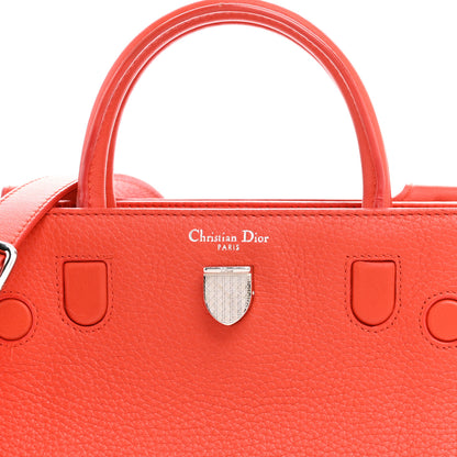 Christian Dior Grained Calfskin Mini Diorever Flap Inferno Red 6 of 10