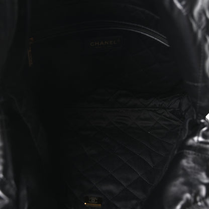 Chanel Shiny Calfskin Quilted Small Chanel 22 Black 6 of 12
