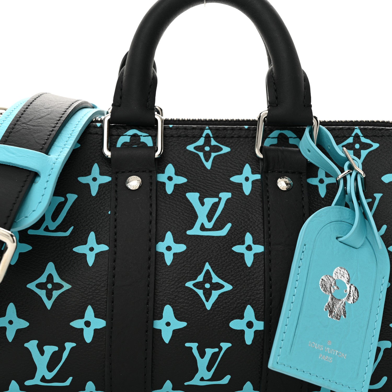 Louis Vuitton Monogram Playground Keepall Bandouliere 25 Black 7 of 10