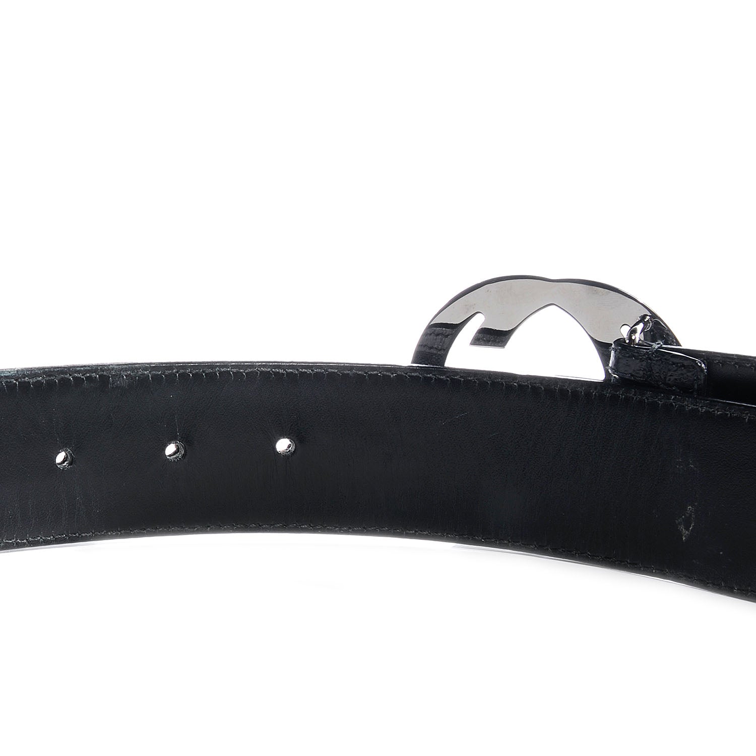 Gucci Monogram Interlocking G Belt 80 32 Black 4 of 4