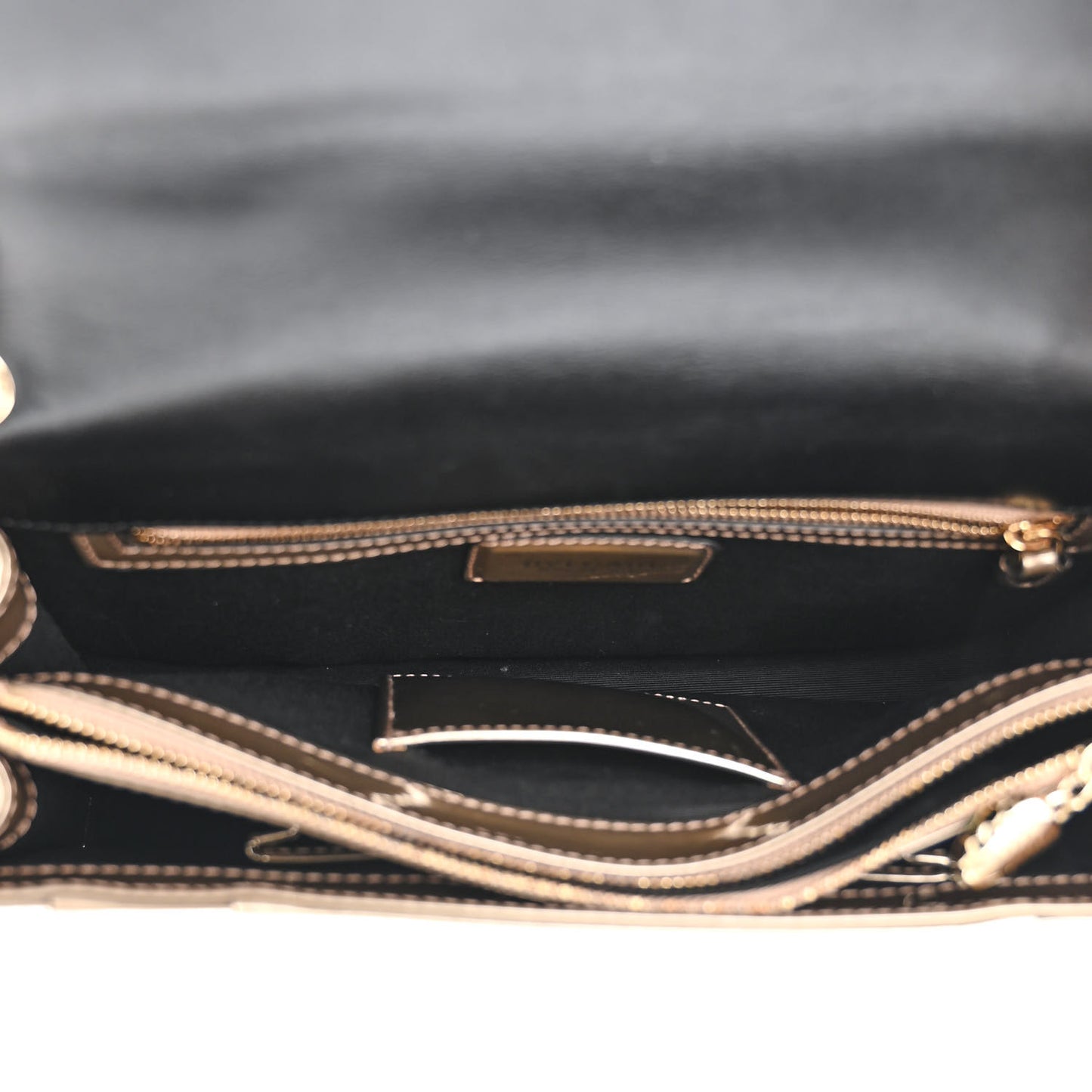 Metallic Calfskin Serpenti Forever Crossbody Bag Bronze