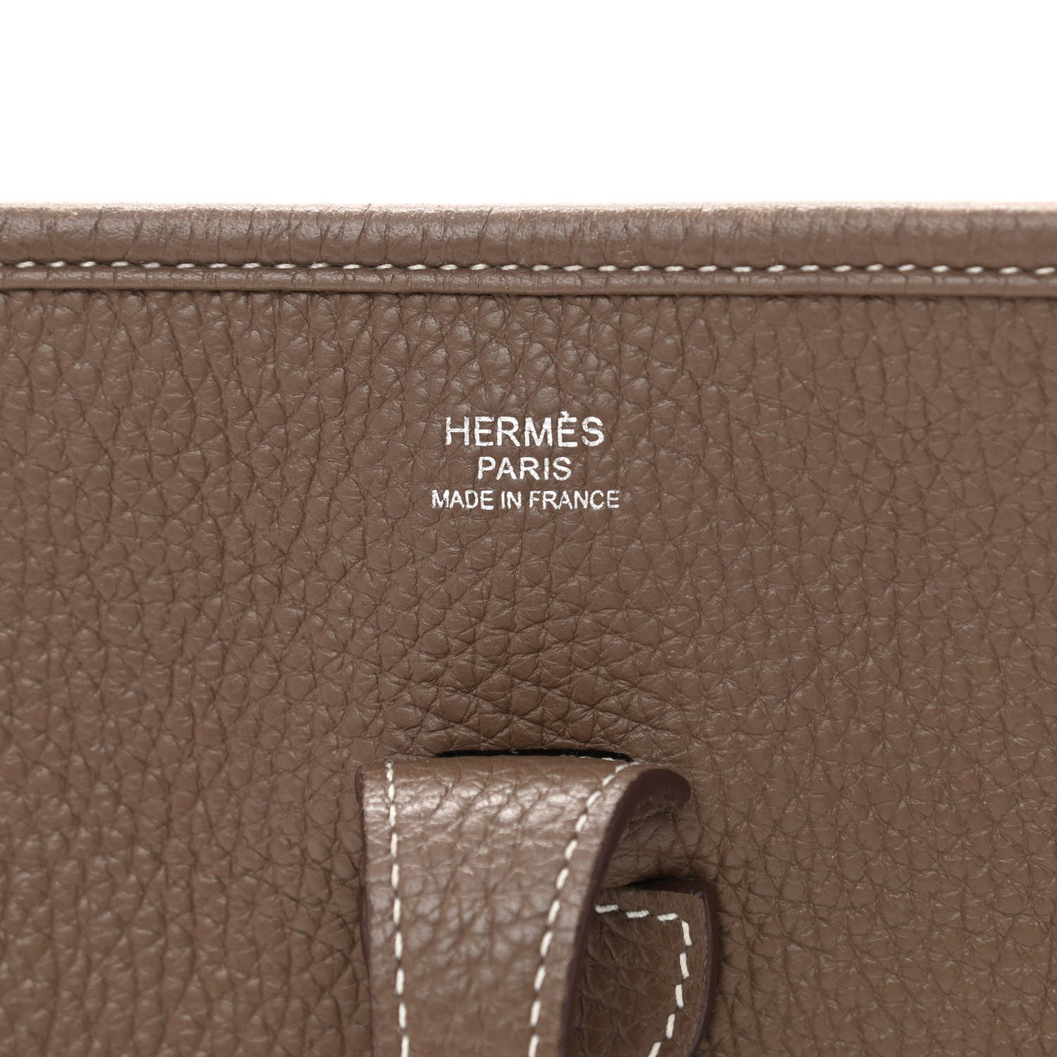 Hermes Taurillon Clemence Evelyne III PM Etoupe 7 of 11