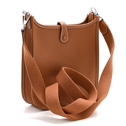 Hermes Taurillon Clemence Evelyne TPM Gold 3 of 10