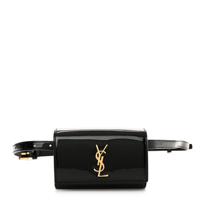 Saint Laurent Patent Monogram Kate Belt Bag Black 1 of 9