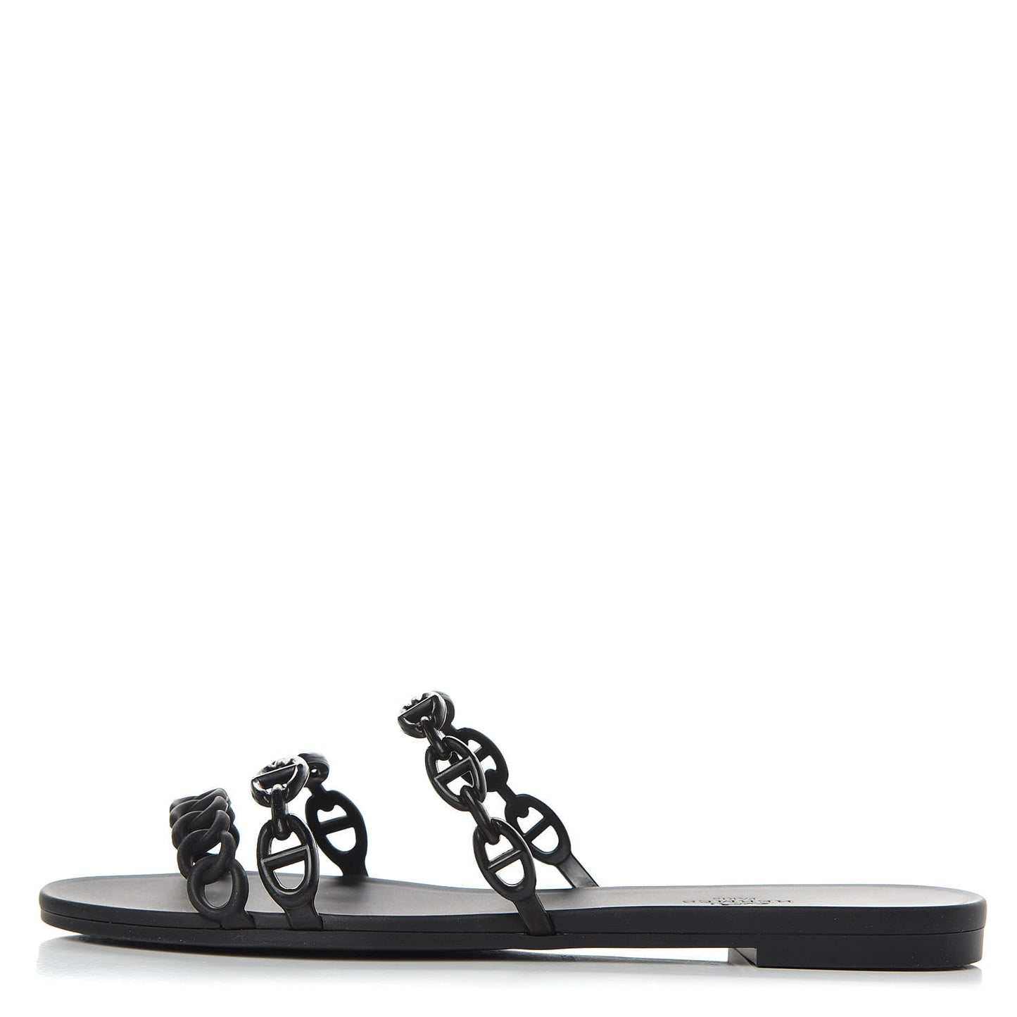 Rubber Chaine d'Ancre Rivage Sandals 39 Black