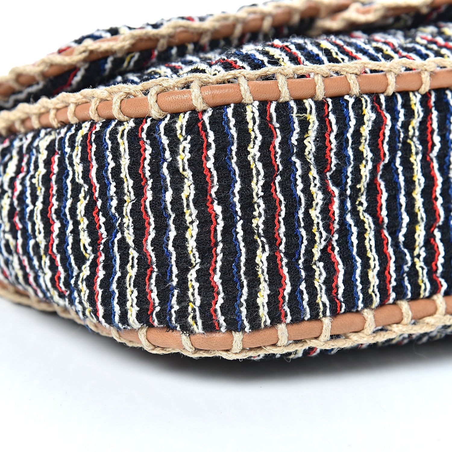 Chanel Tweed Woven Single Flap Brown Multicolor 9 of 10