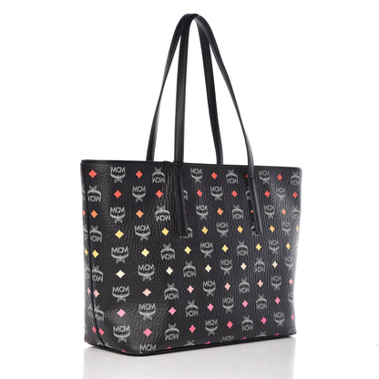 MCM Visetos Spektrum Medium Anya Shopper Tote Black 3 of 11