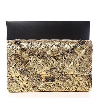 Chanel Buffalo Hand Painted Lace 2.55 Reissue 226 Flap Gold 12 of 12
