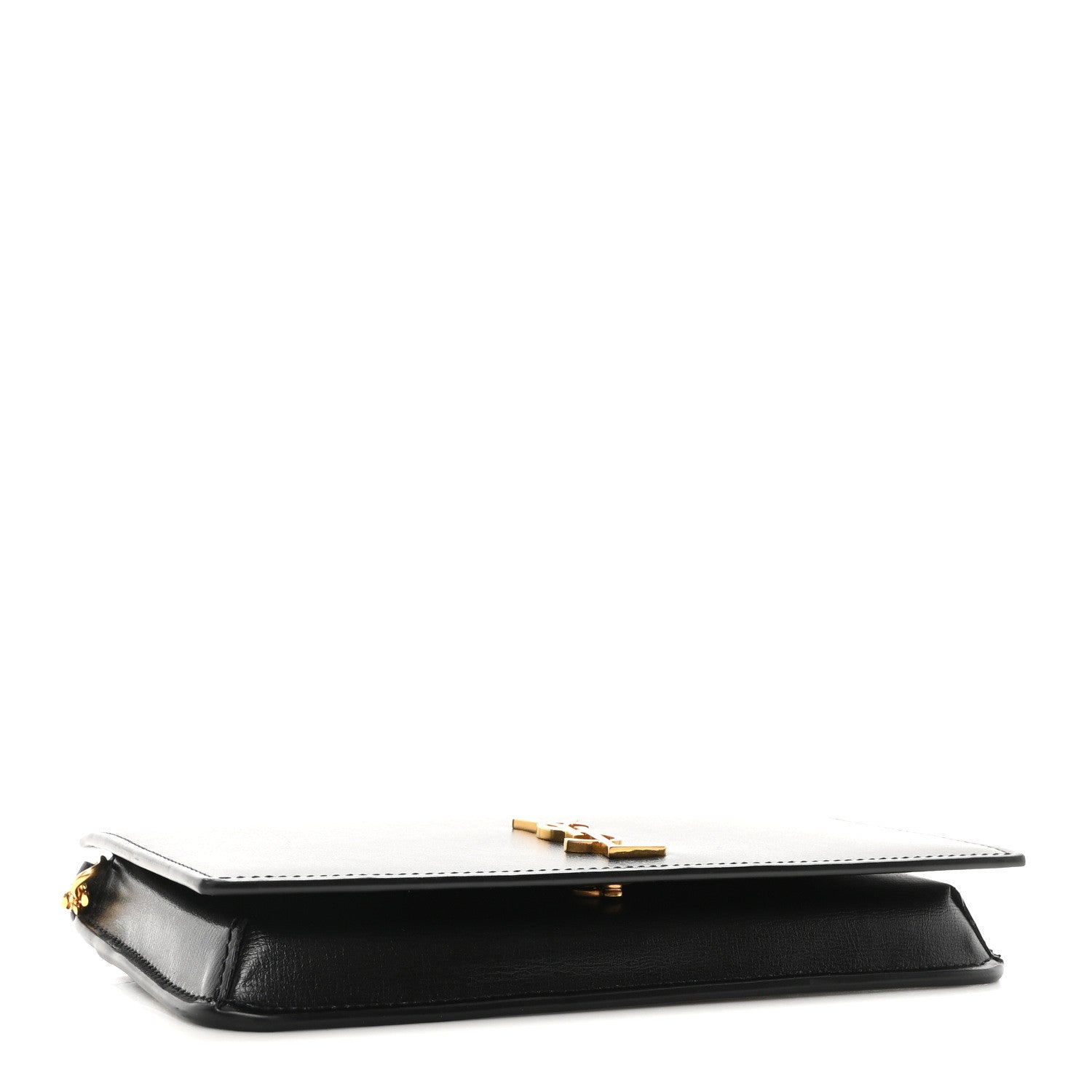 Saint Laurent Smooth Calfskin Monogram Phone Holder Crossbody Black 4 of 9