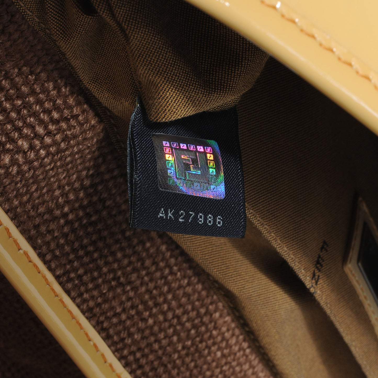 Canvas Raffia B Bag Brown