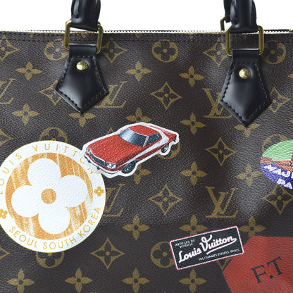 Louis Vuitton Monogram My World Tour Speedy Bandouliere 30 Black 10 of 10