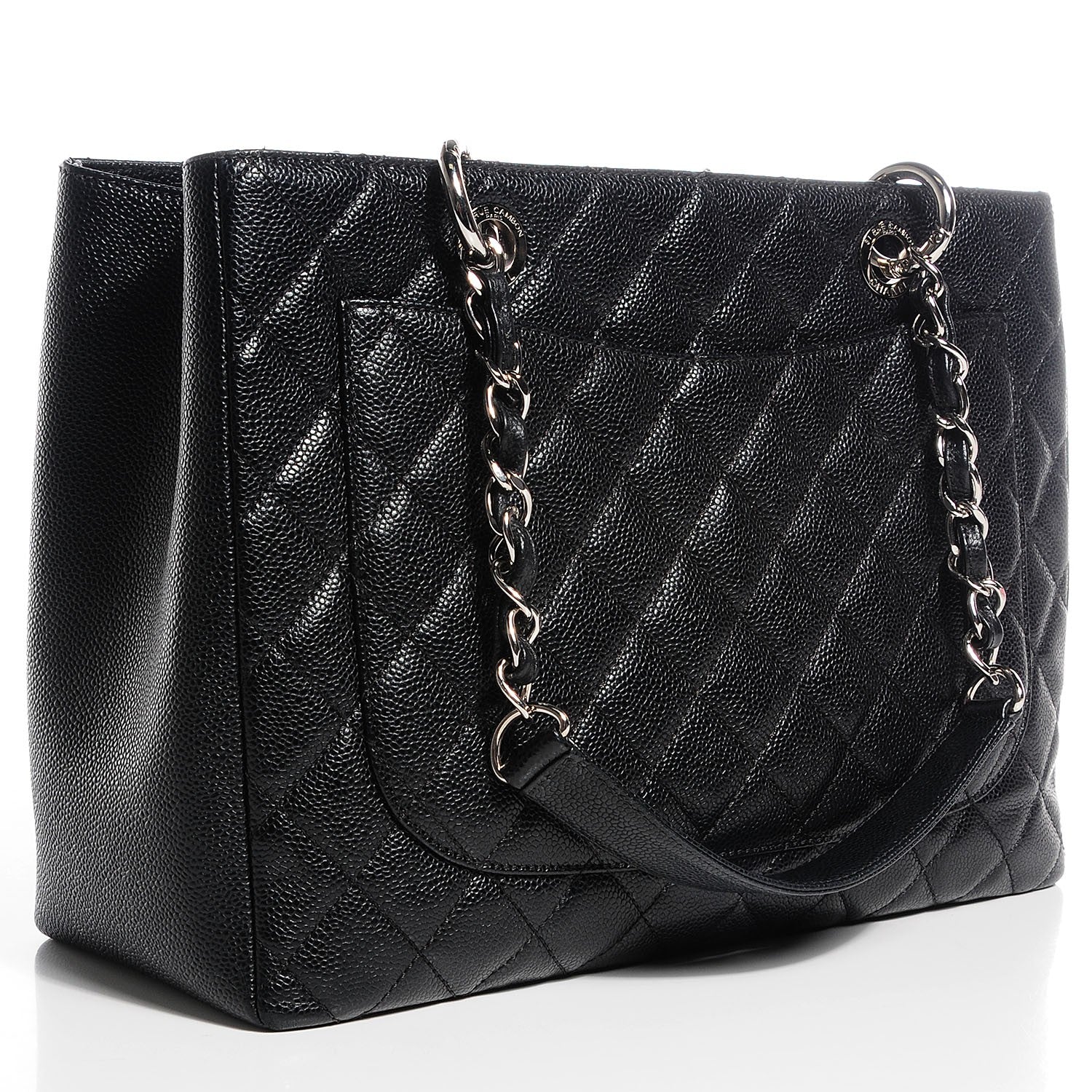 Chanel Caviar Quilted Grand Shopping Tote GST Black 3 of 7