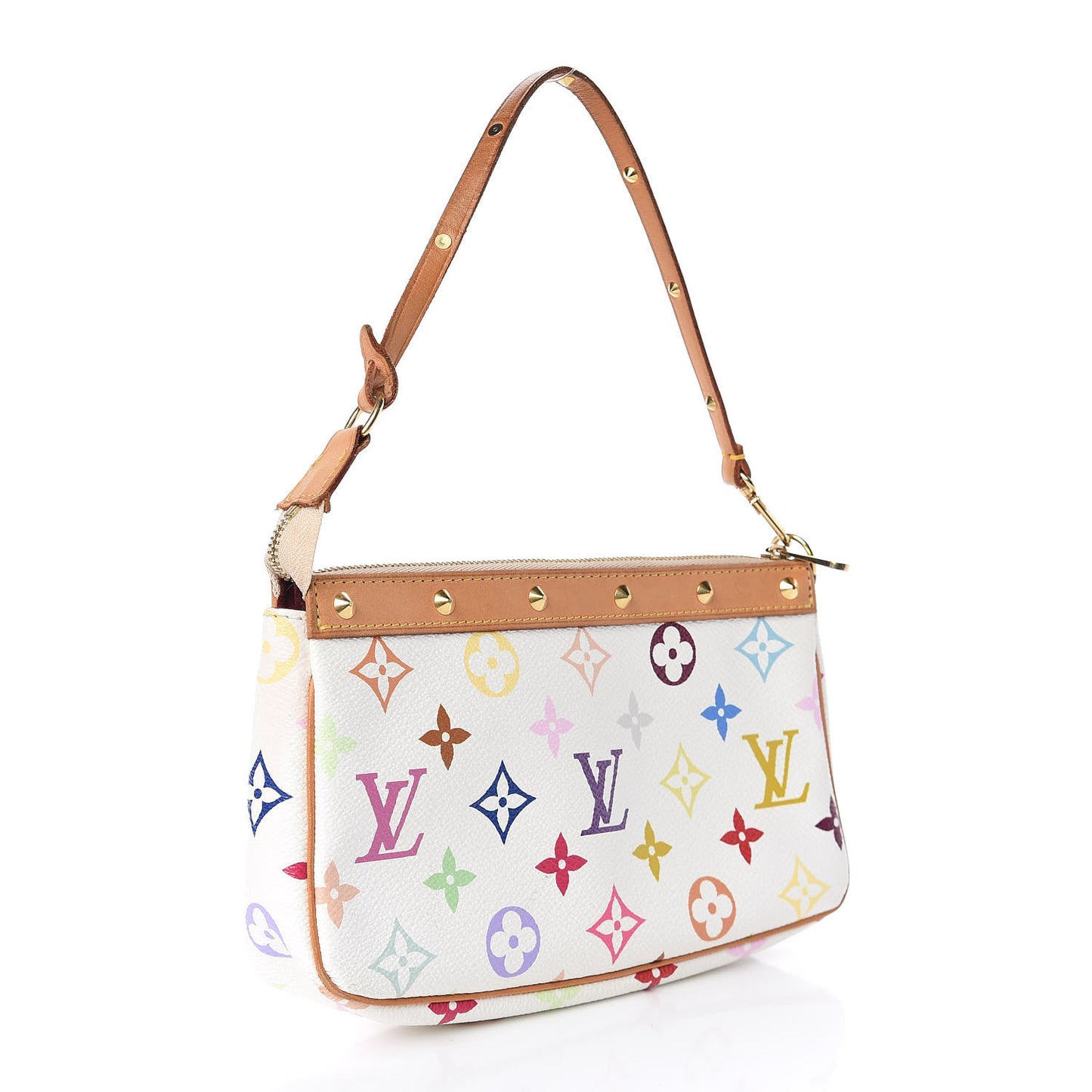 Monogram Multicolor Pochette Accessories White