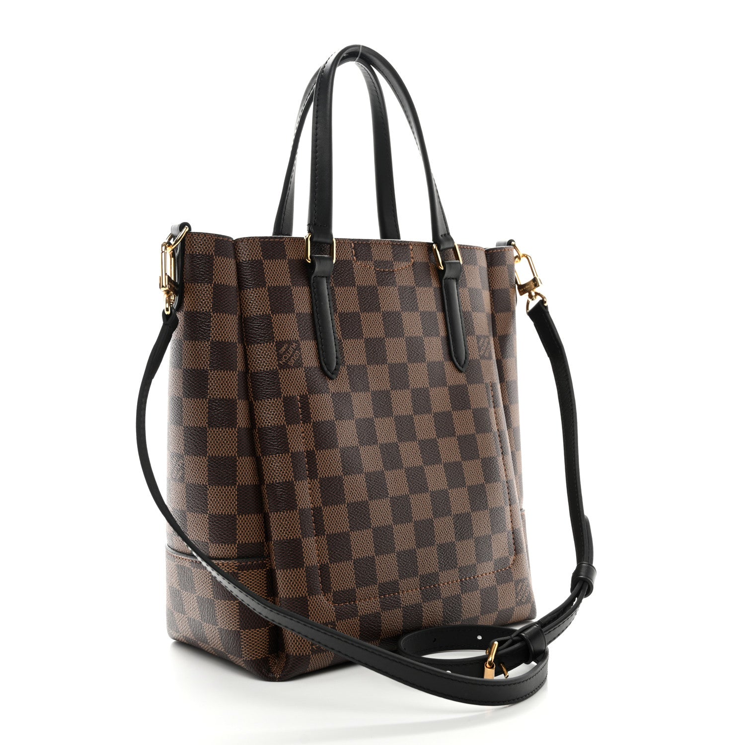 Louis Vuitton Damier Ebene Belmont PM Black 3 of 9