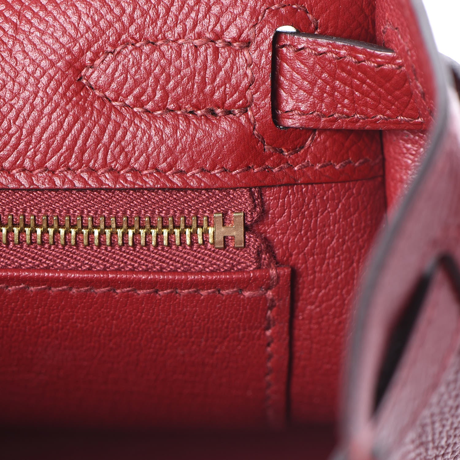 Hermes Epsom Kelly Sellier 25 Rouge Grenat 28 of 39