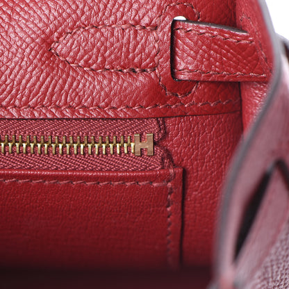 Hermes Epsom Kelly Sellier 25 Rouge Grenat 28 of 39