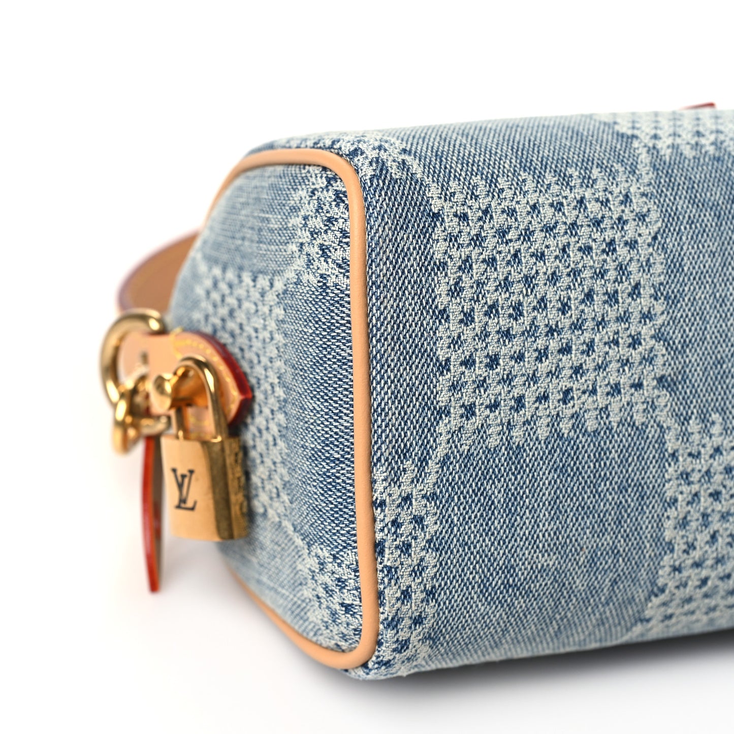 Damier Denim 3D Speedy Bandouliere 18 Bleu