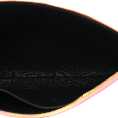 Balenciaga Calfskin Logo Large Zip Pouch Acid Pink 5 of 6