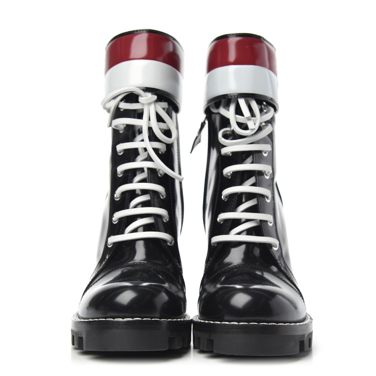 Patent Calfskin Star Trail Ankle Boots 37.5 Black