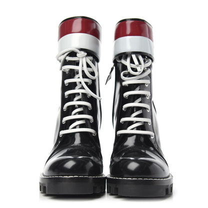 Louis Vuitton Patent Calfskin Star Trail Ankle Boots 37.5 Black 2 of 7