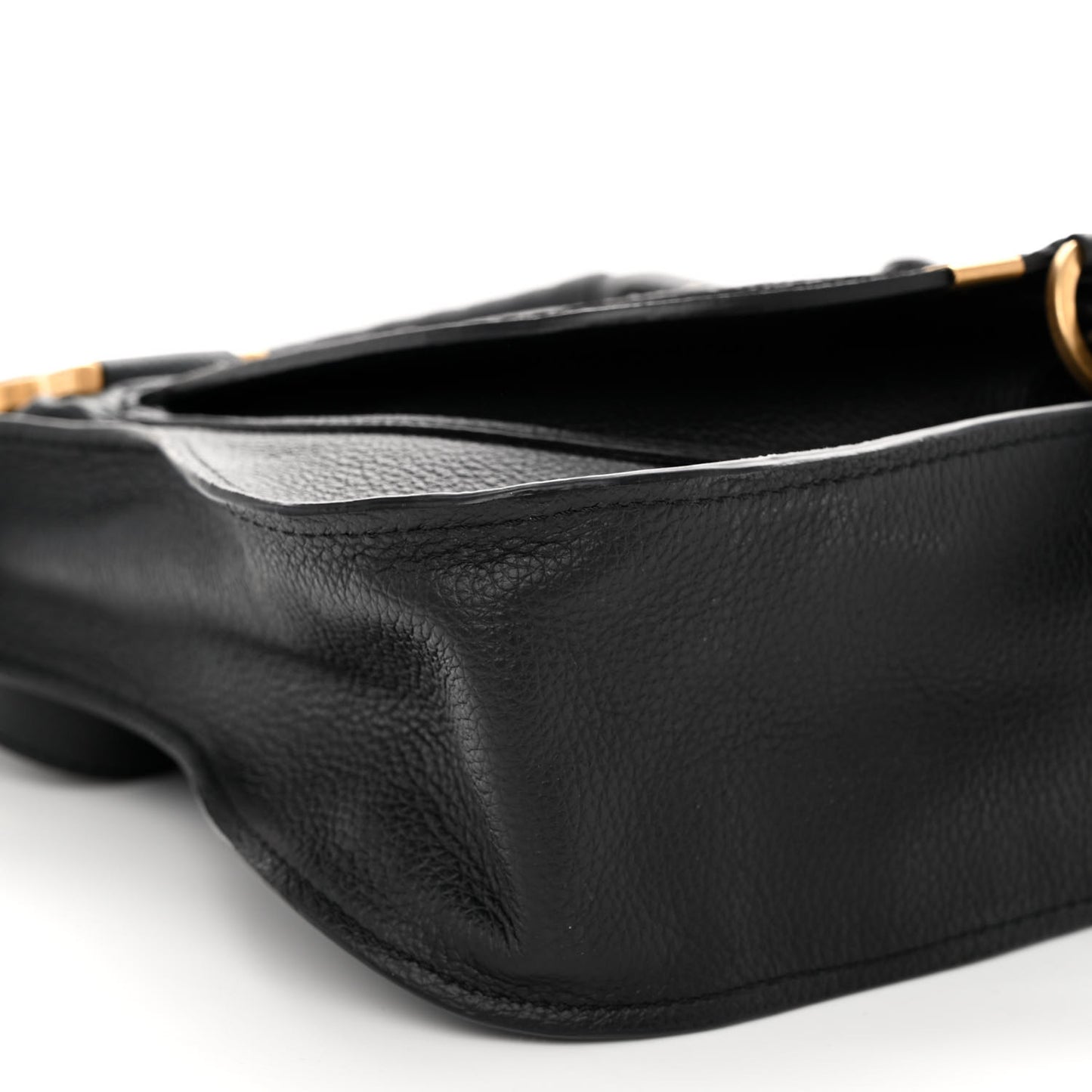 Calfskin Small Marcie Satchel Black