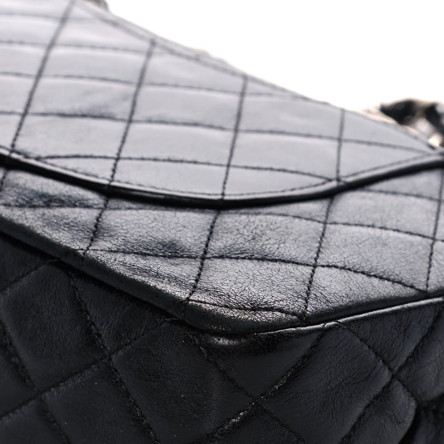 Lambskin Quilted Medium Hybrid Reissue Flap Black