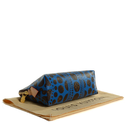Louis Vuitton Monogram Kusama Pumpkin Dots Cosmetic Pouch Blue 4 of 7