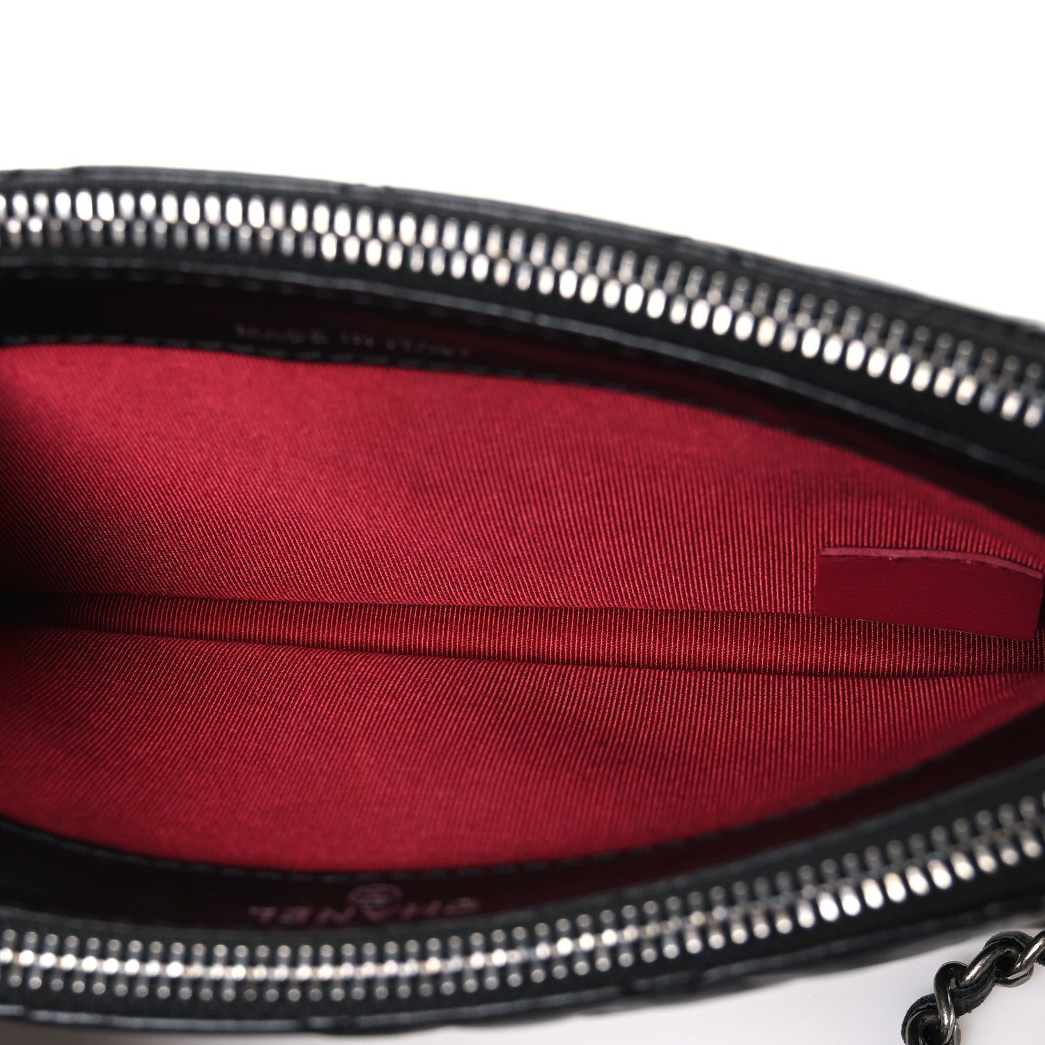 Chanel Aged Calfskin Quilted Small Gabrielle Clutch With Chain Black 5 of 11