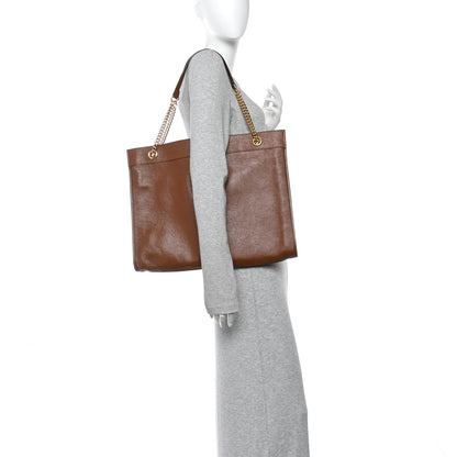 Gucci Calfskin Large Rajah Chain Tote Cuir 2 of 13