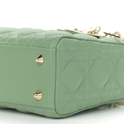 Christian Dior Lambskin Cannage Small My ABCDior Lady Dior Green 9 of 9