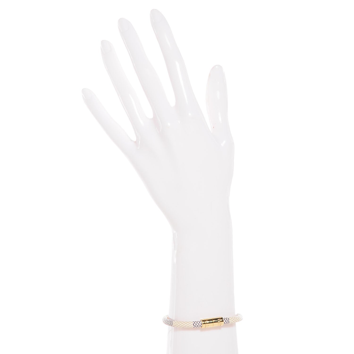 Louis Vuitton Damier Azur Keep It Bracelet 17 2 of 5