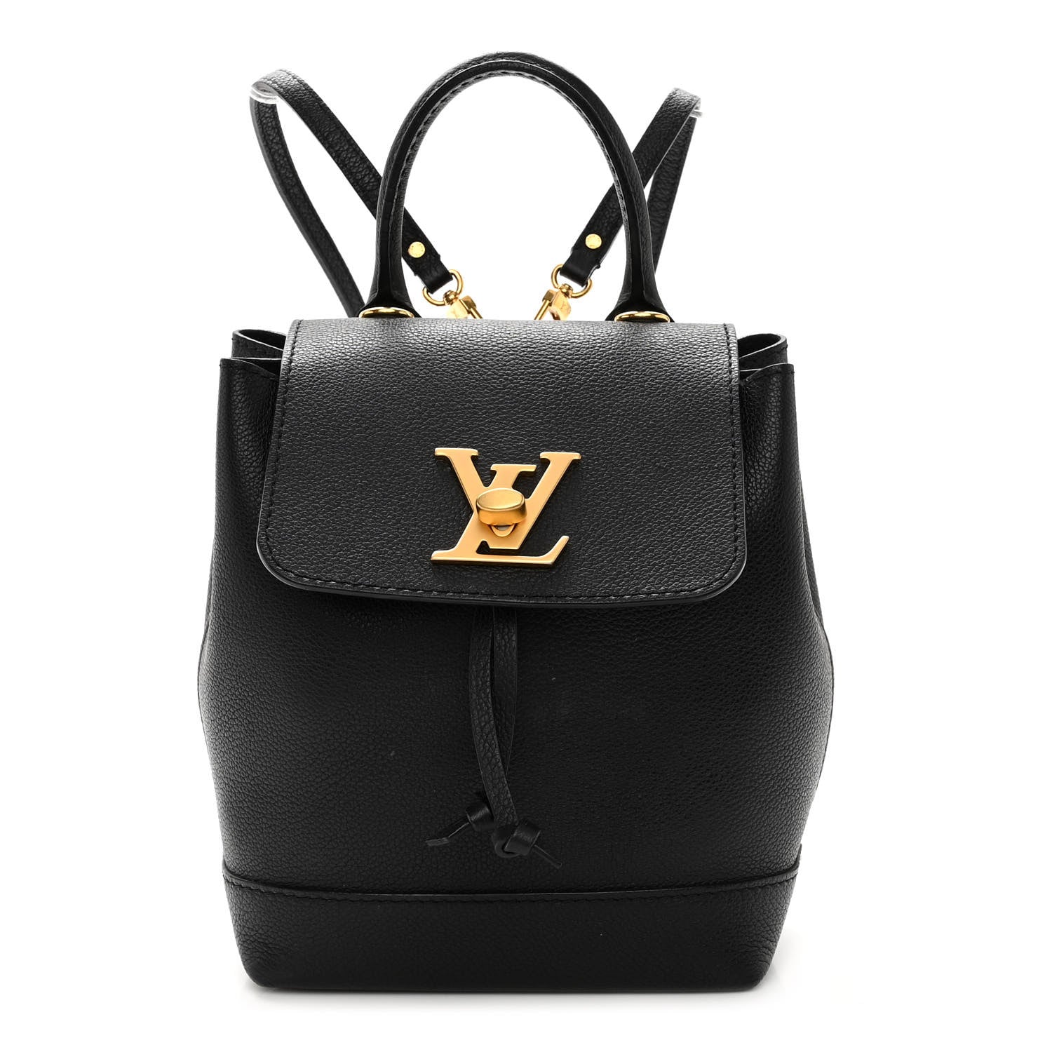 Louis Vuitton Calfskin Lockme Mini Backpack Black 1 of 12