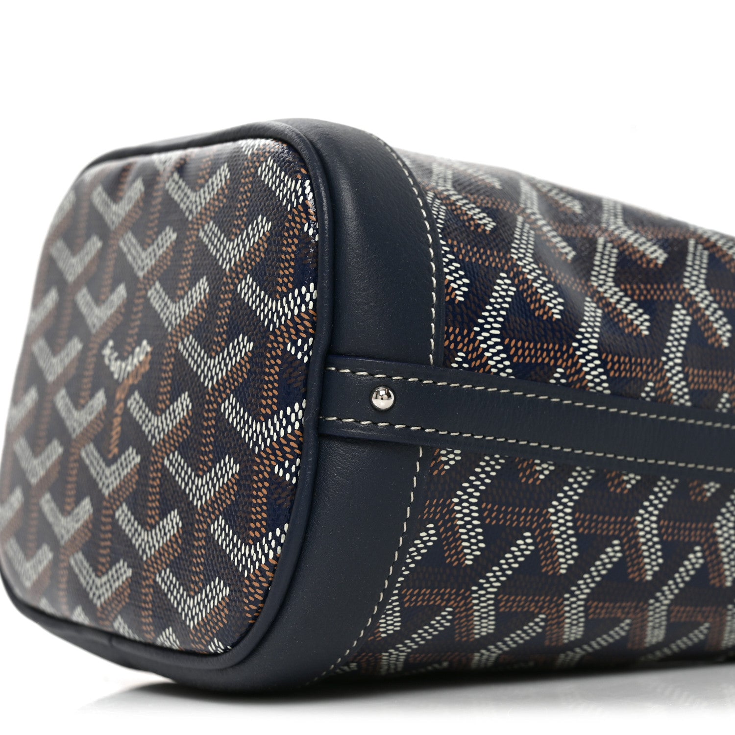 Goyard Goyardine Petit Flot Mini Bucket Bag Navy Blue 10 of 10
