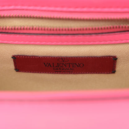 Valentino Garavani Vitello Small Glam Lock Rockstud Flap Deep Fuxia 6 of 11