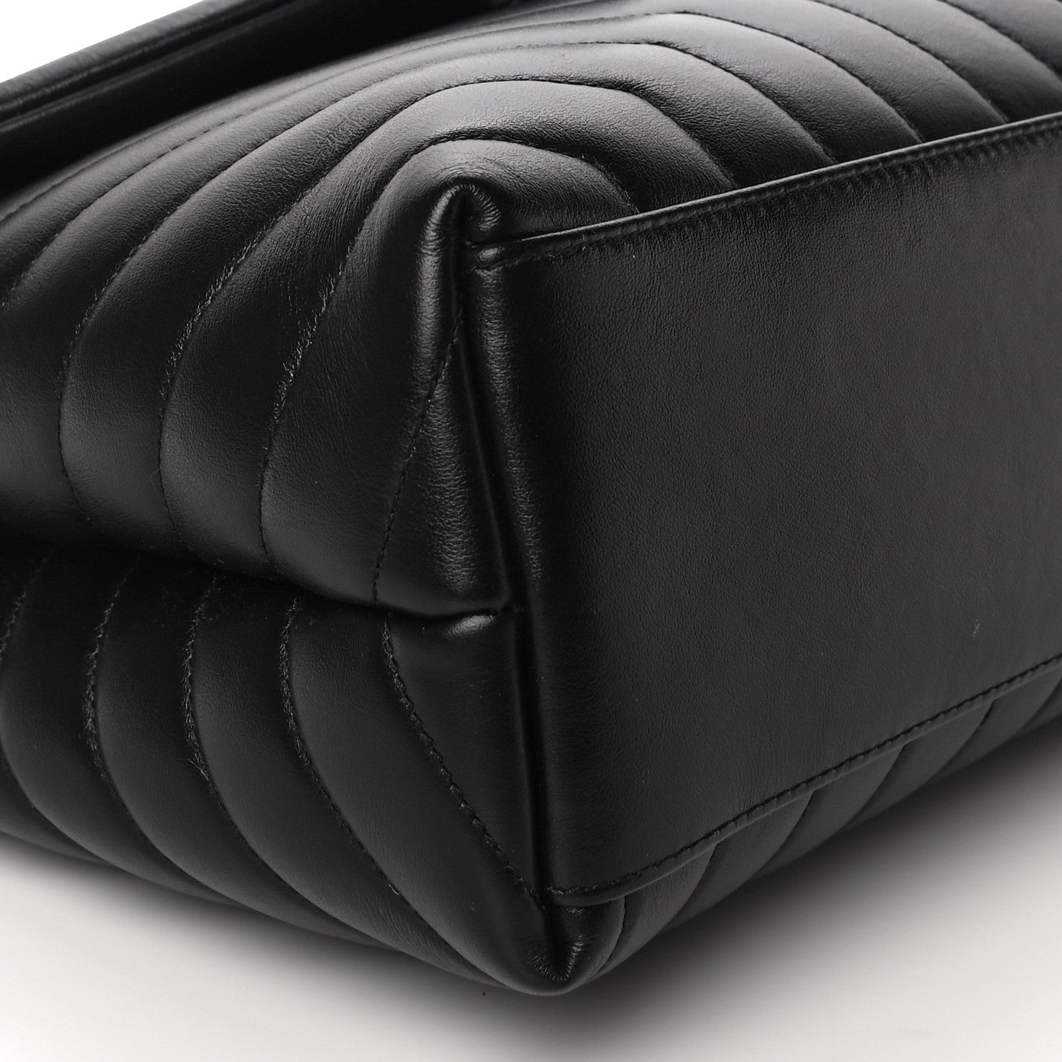 Saint Laurent Calfskin Y Quilted Monogram Medium Loulou Chain Satchel Black 8 of 10