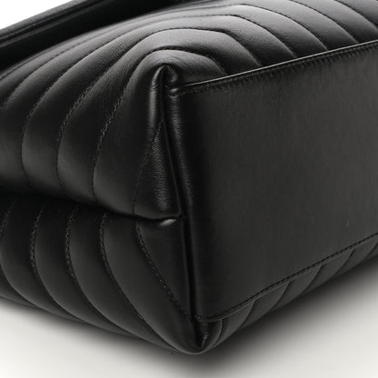 Saint Laurent Calfskin Y Quilted Monogram Medium Loulou Chain Satchel Black 8 of 10