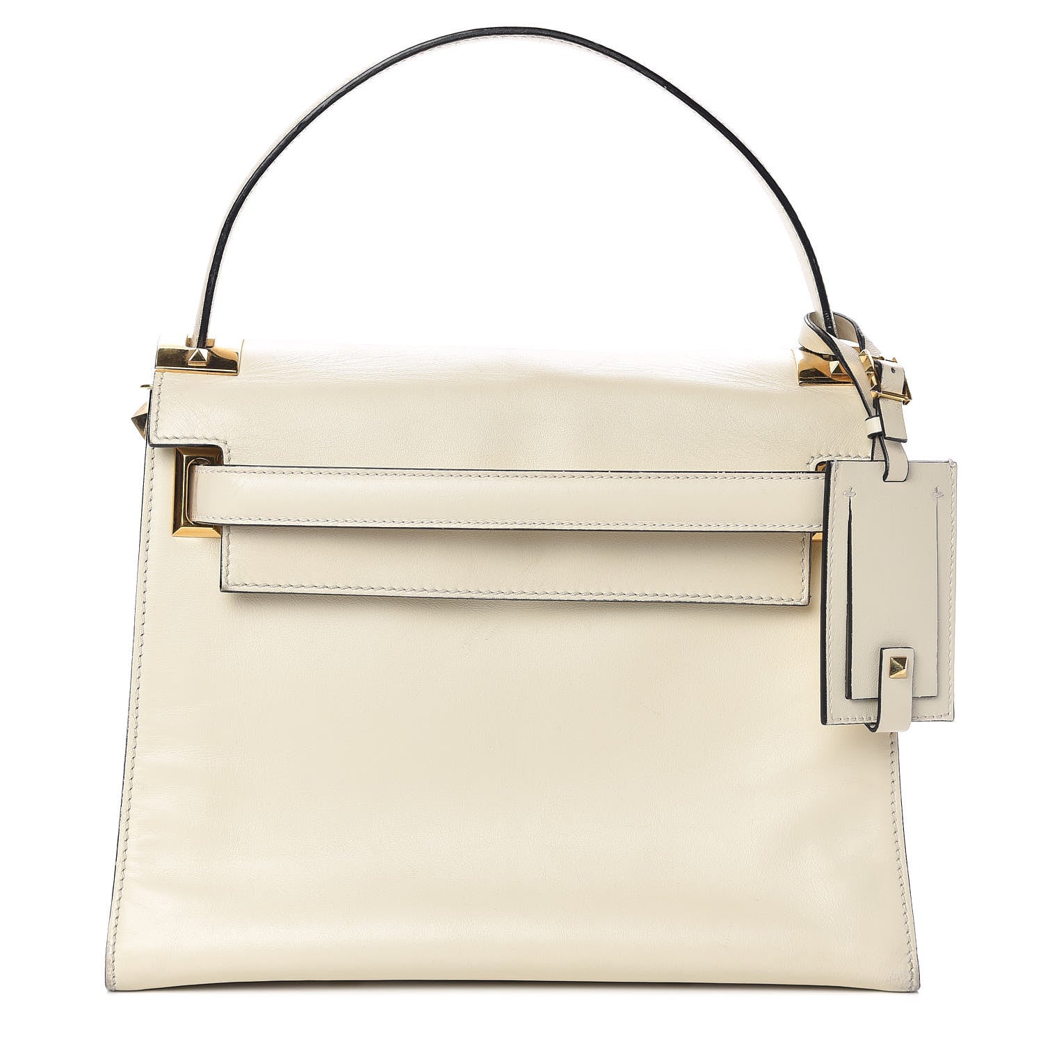 Valentino Garavani Vitello Medium My Rockstud Frame Bag Light Ivory 1 of 15