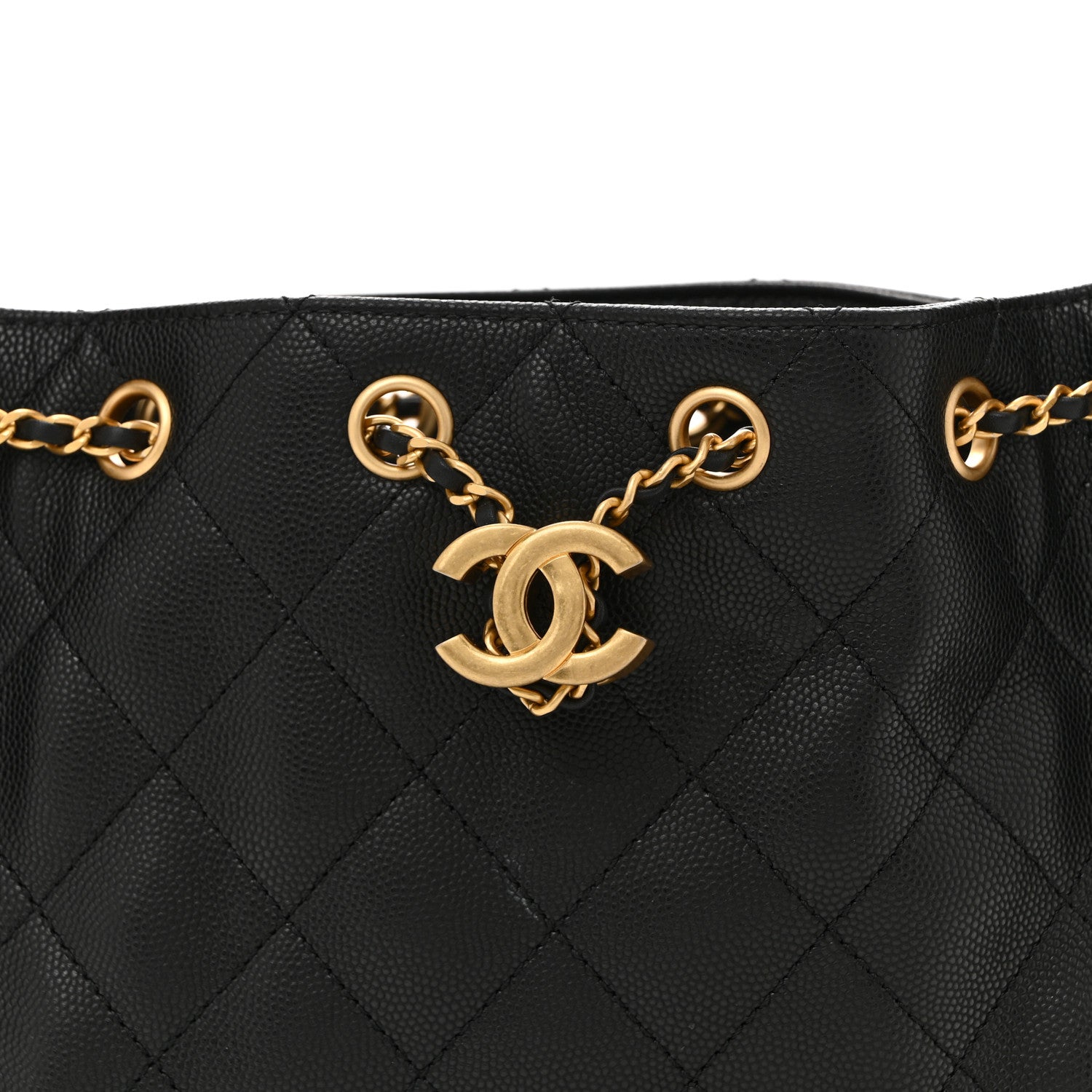 Chanel Caviar Quilted Mini Chanel 25 Handbag Black 8 of 12